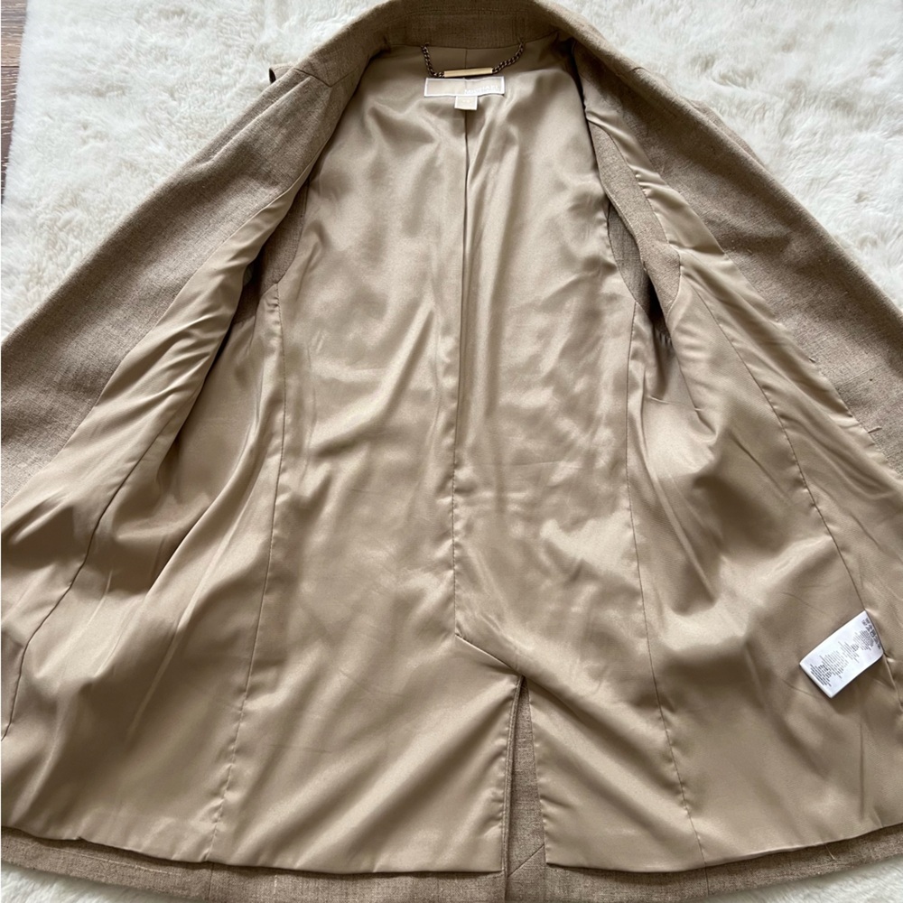 Michael Kors Linen Long Vest, Sleeveless Blazer size XSmall - Picture 3 of 8